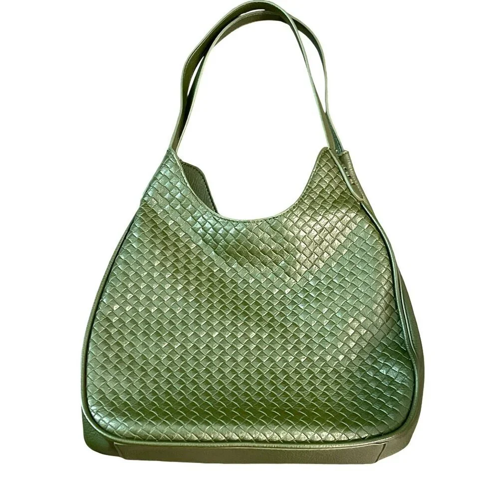 Style & Co Olive Green Woven Handbag New
